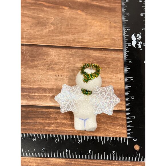 2022 HALLMARK KEEPSAKE ORNAMENT QG02266 SNOW ANGEL SNOWMAN WITH DAISY & HALO - Picture 6 of 6